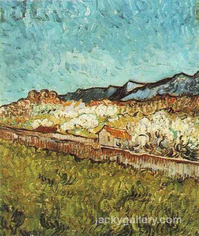 At the Foot of the Mountains, Van Gogh painting